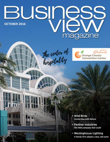 October 2016 issue cover of Business View Magazine.