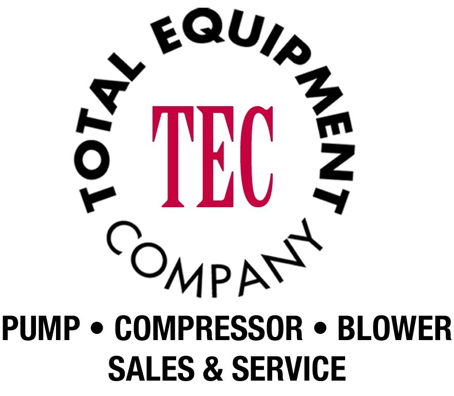 Total Equipment Company logo. Additional text of Pump, Compressor, Blower, Sales & Service.