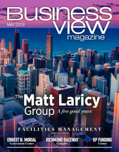 May 2019 issue cover of Business View Magazine.