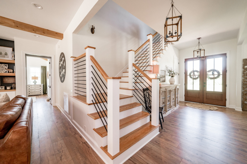 Frank Good Builders home interior staircase example of work.